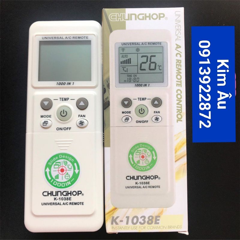 Điều khiển điều hòa đa năng 1038 Chunghop