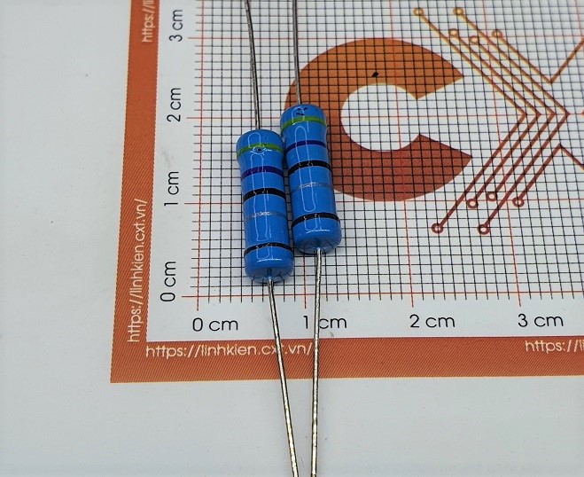 Điện trở vạch 2W 1% các giá trị (10 chiếc)