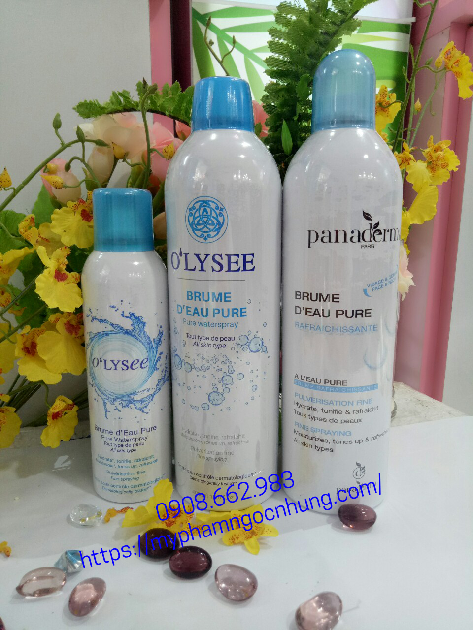 [HCM]Xịt khoáng dưỡng da Olysee Rose waterspray - 400ml