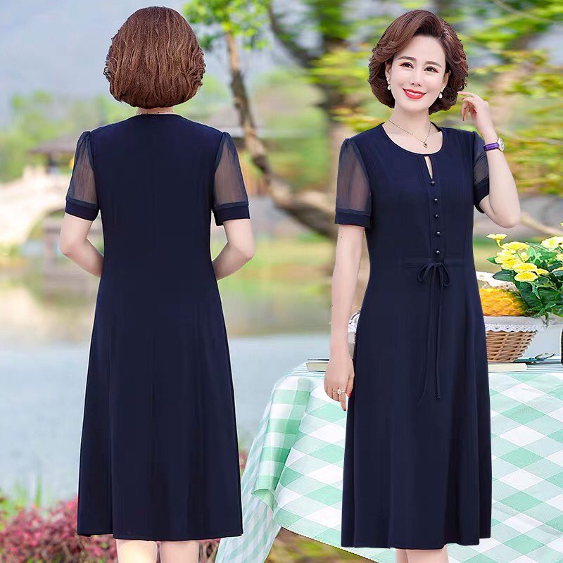 Đầm trung niên nữ dự tiệc sang trọng , đầm trung niên đẹp , thiết kế sang trọng tinh tế, lịch sự , mặc đi tiệc , đi chơi rất phù hợp , chất mát mẻ hai lớp co giãn thoải mái Thiên tú Store LZT01689