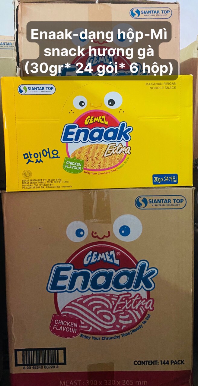 mì snack hương gà  enaak (24 gói-30g)