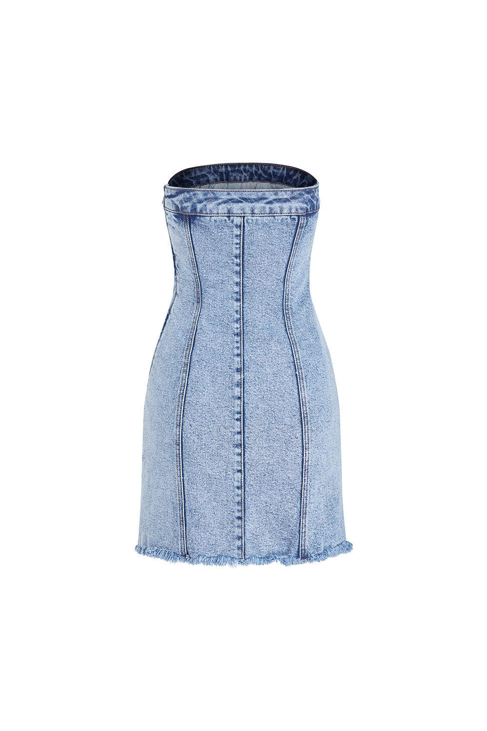 [OUTLET SALE] DOTTIE - Đầm denim dáng ngắn cúp ngực - D0504