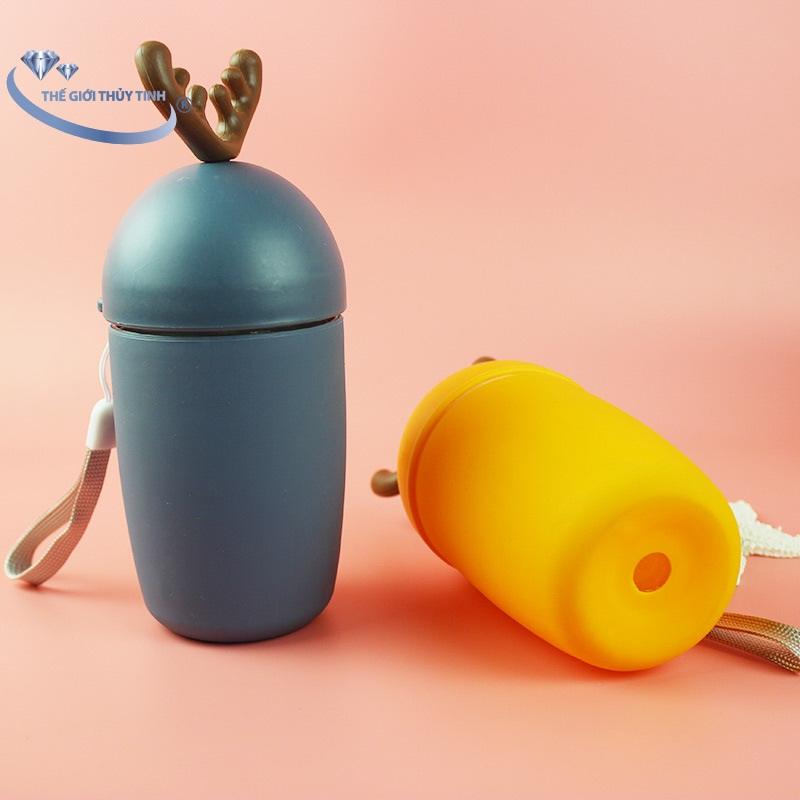 Bình Thủy Tinh Củ Cải Đựng Nước 300ML