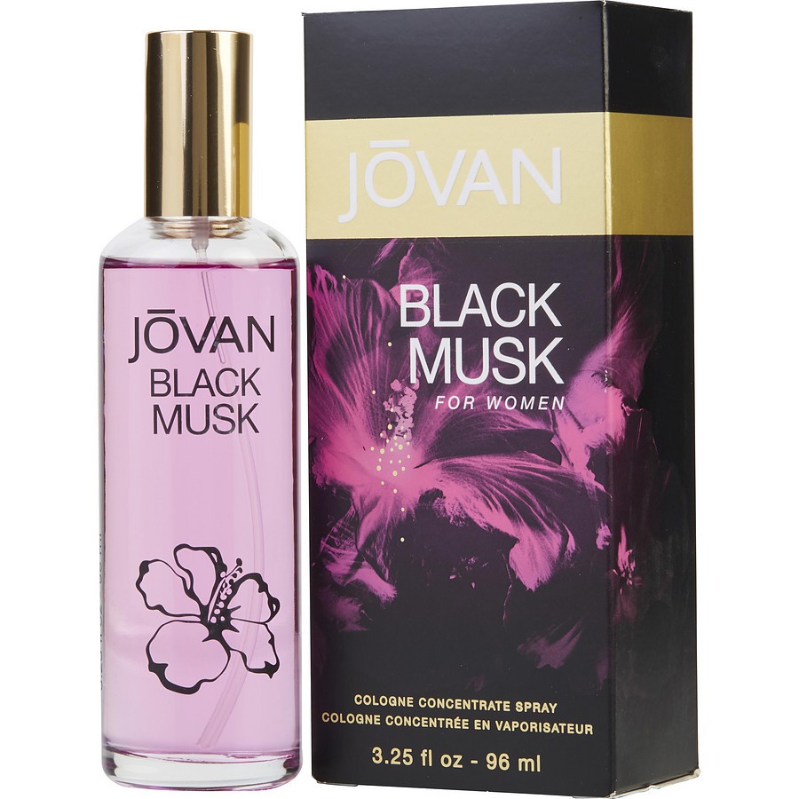 Nước hoa nữ Jovan Black Musk Cologne Concentrate spray 96ml (Mỹ)