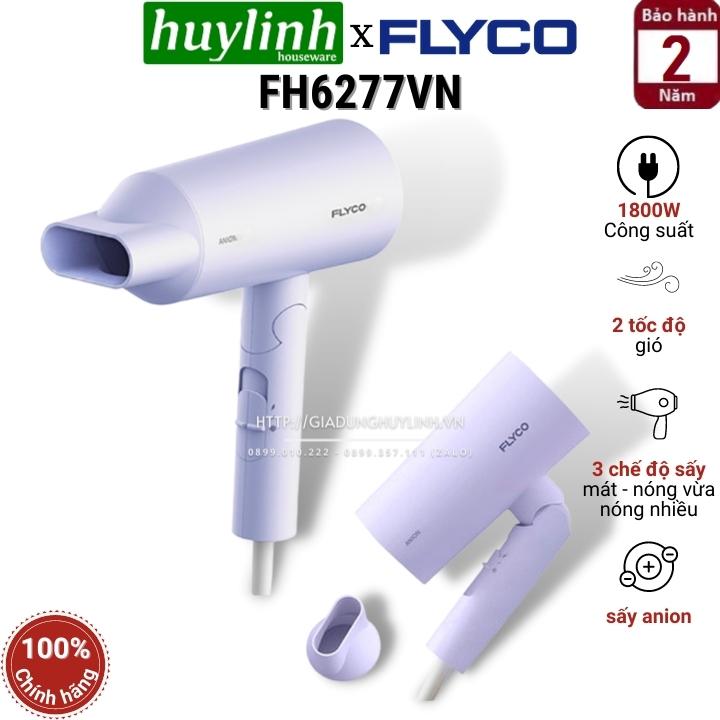 Máy sấy tóc 2 chiều tạo ion âm Flyco FH6277VN - 2 tốc độ gió - 3 chế độ gió