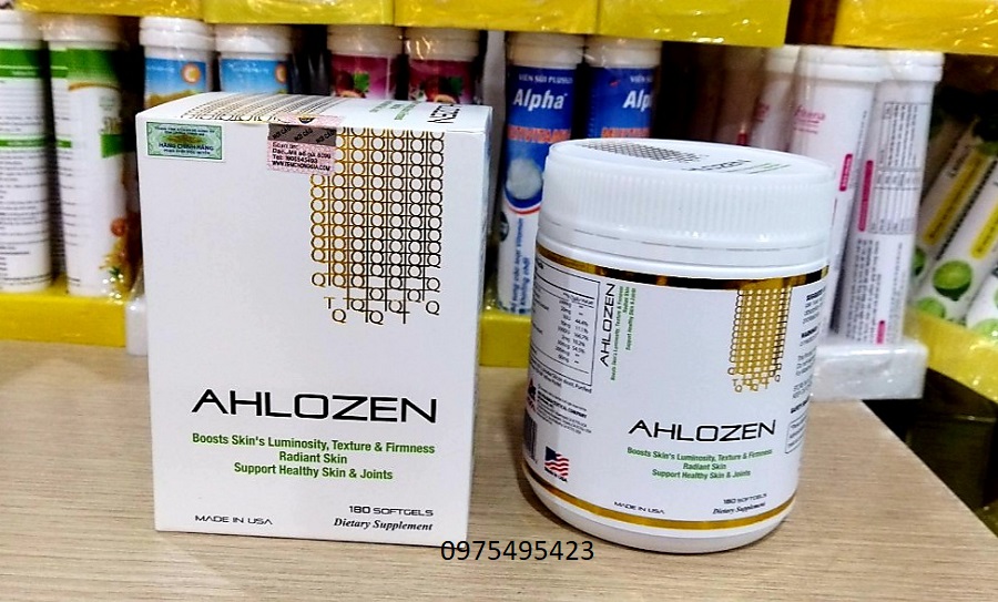 [HÀNG CHÍNH HÃNG] Collagen AEC Gold 12000mg Của Mỹ - AHLOZEN Giúp làm làn da căng mịn , trắng sáng - ĐẦY ĐỦ TEM KIỂM CHỨNG - Hộp 180 Viên