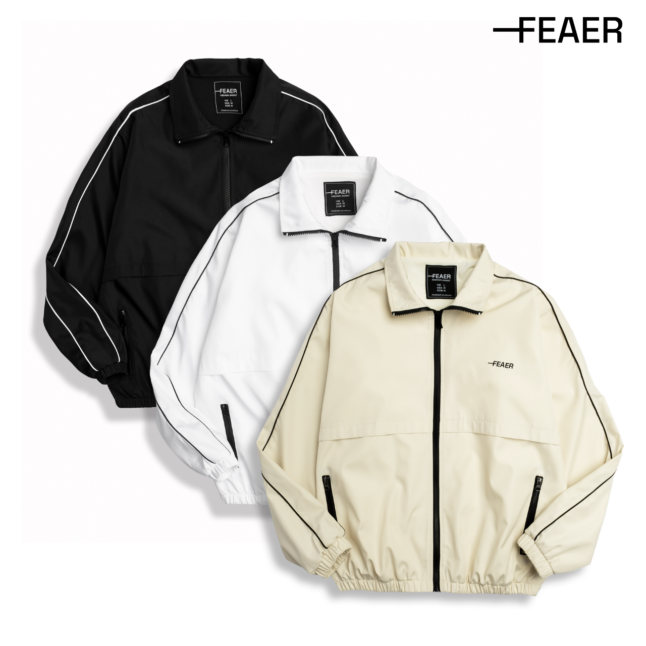 Áo khoác dù cao cấp windbreaker năng động, trẻ trung - feaer