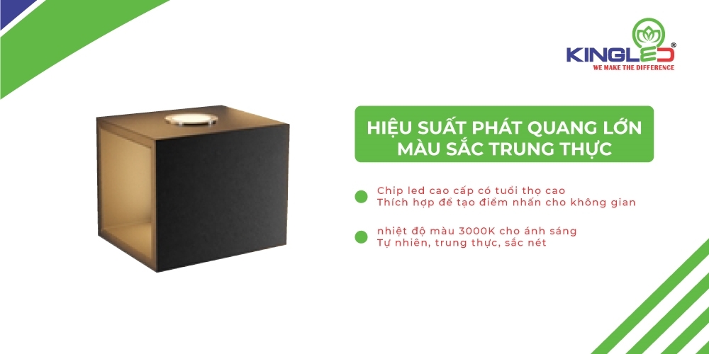 ĐÈN LED GẮN TƯỜNG (LWA0100A) KINGLED