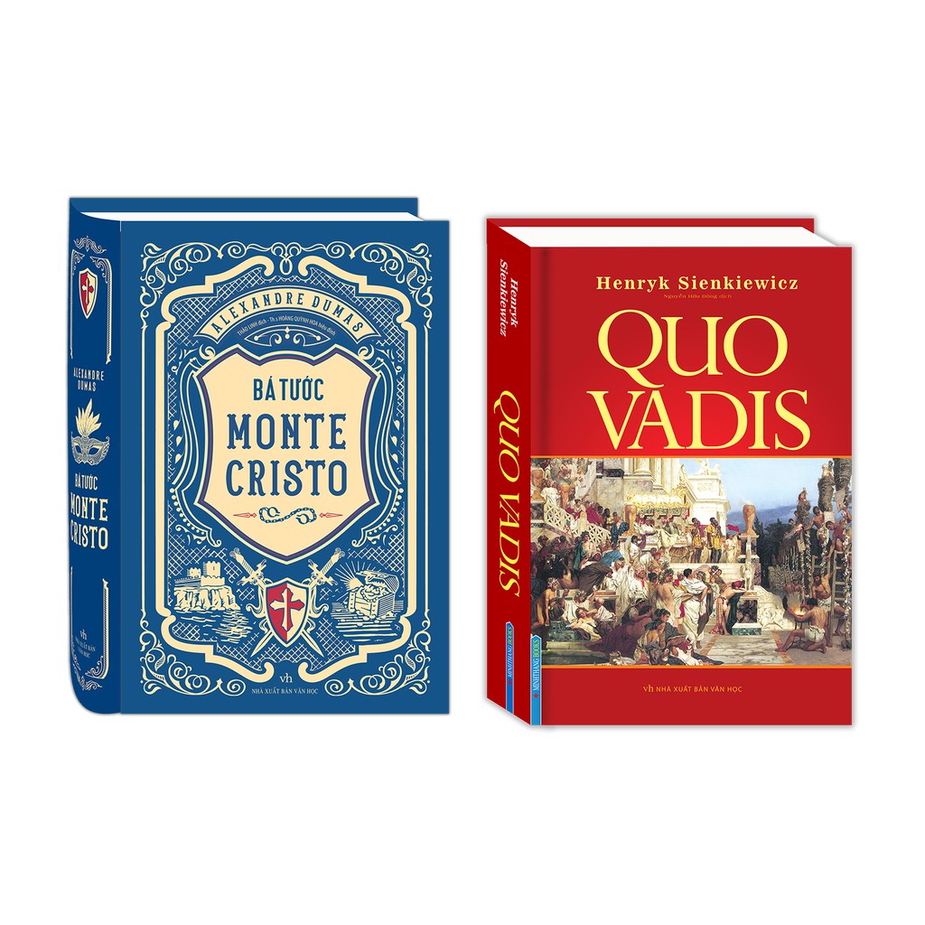 Sách - combo bá tước monte cristo + quo vadis