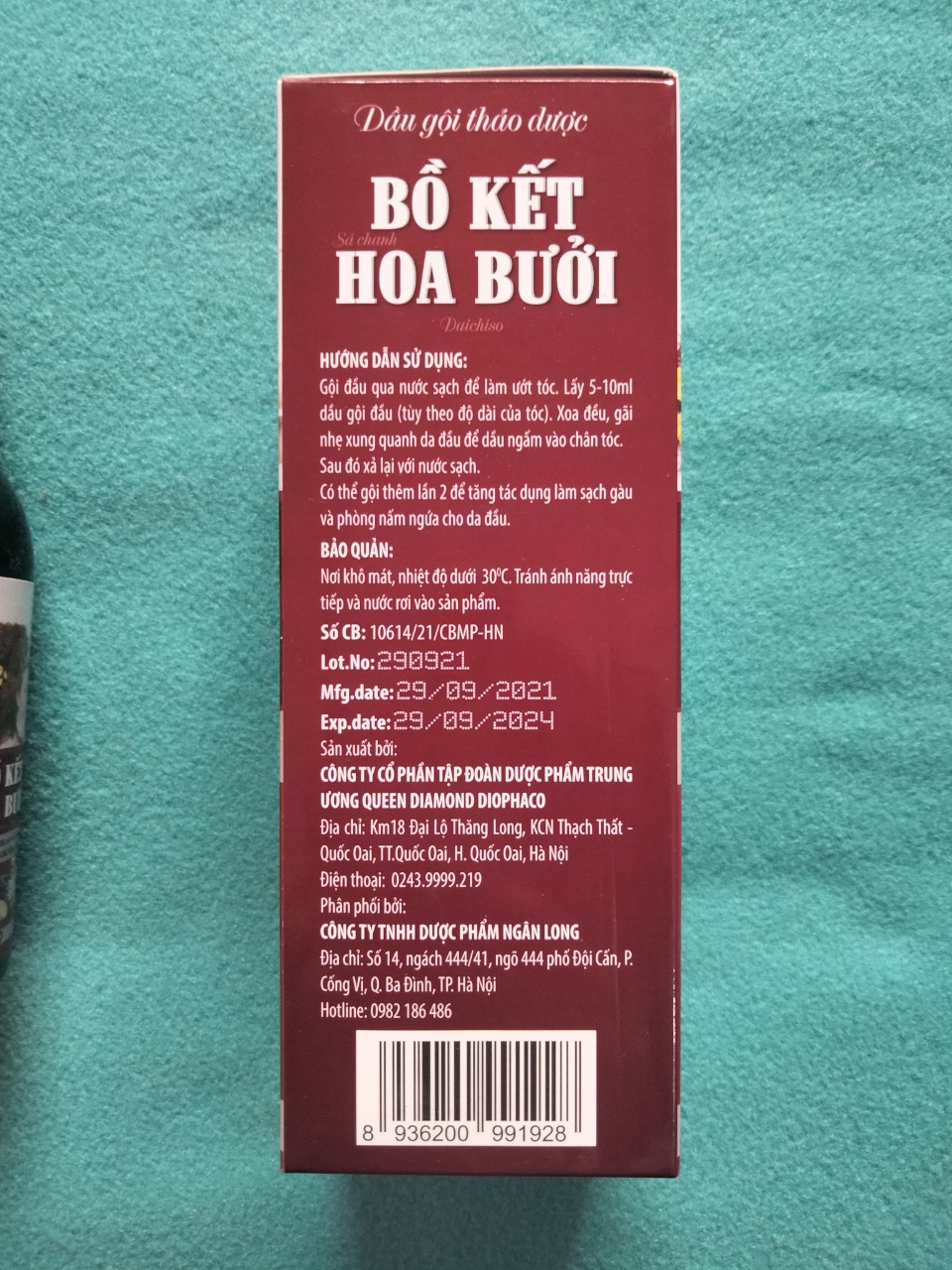 Dầu Gội Thảo Dược Bồ Kết Hoa Bưởi