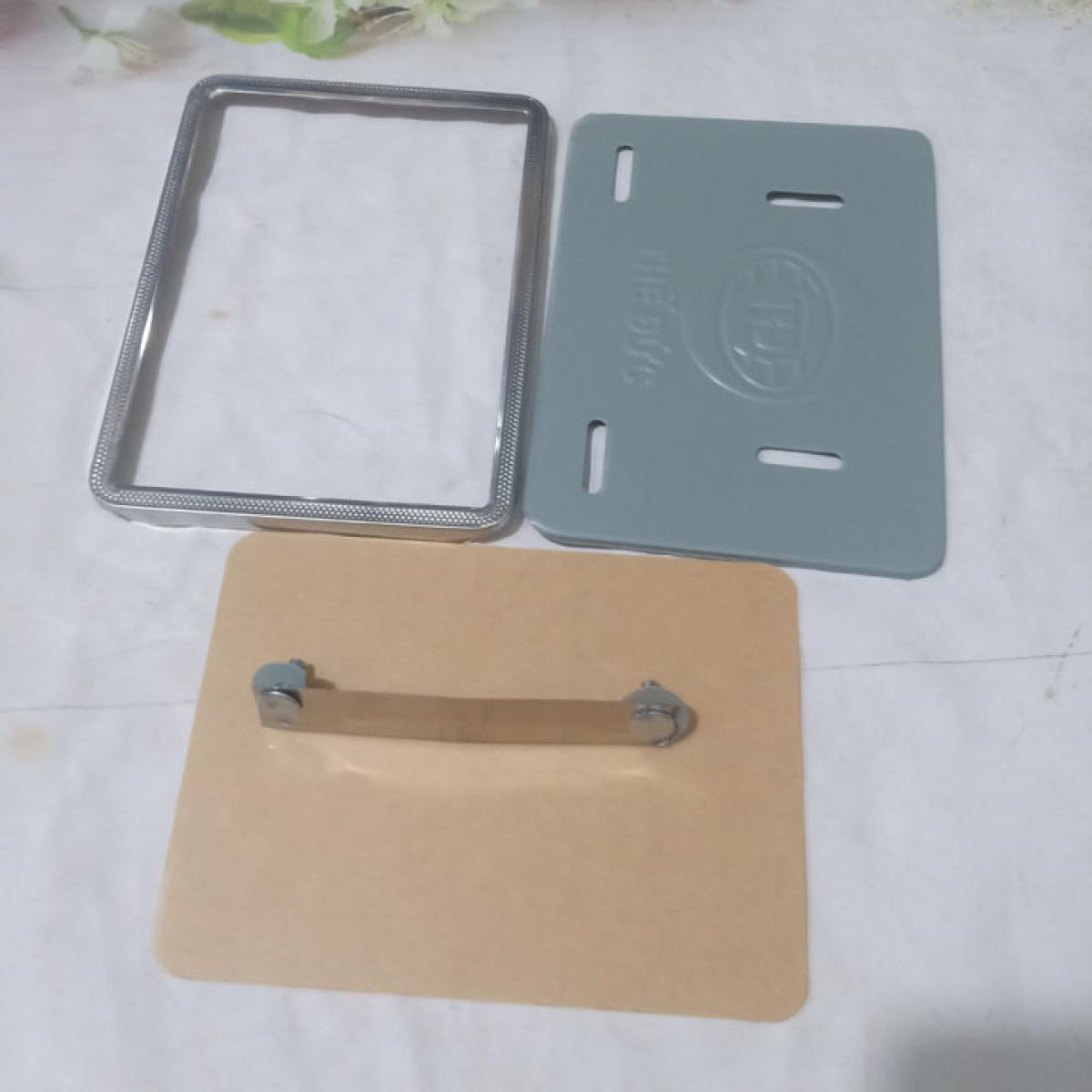 Khung biển số xe máy INOX CAO CẤP full bộ như hình
