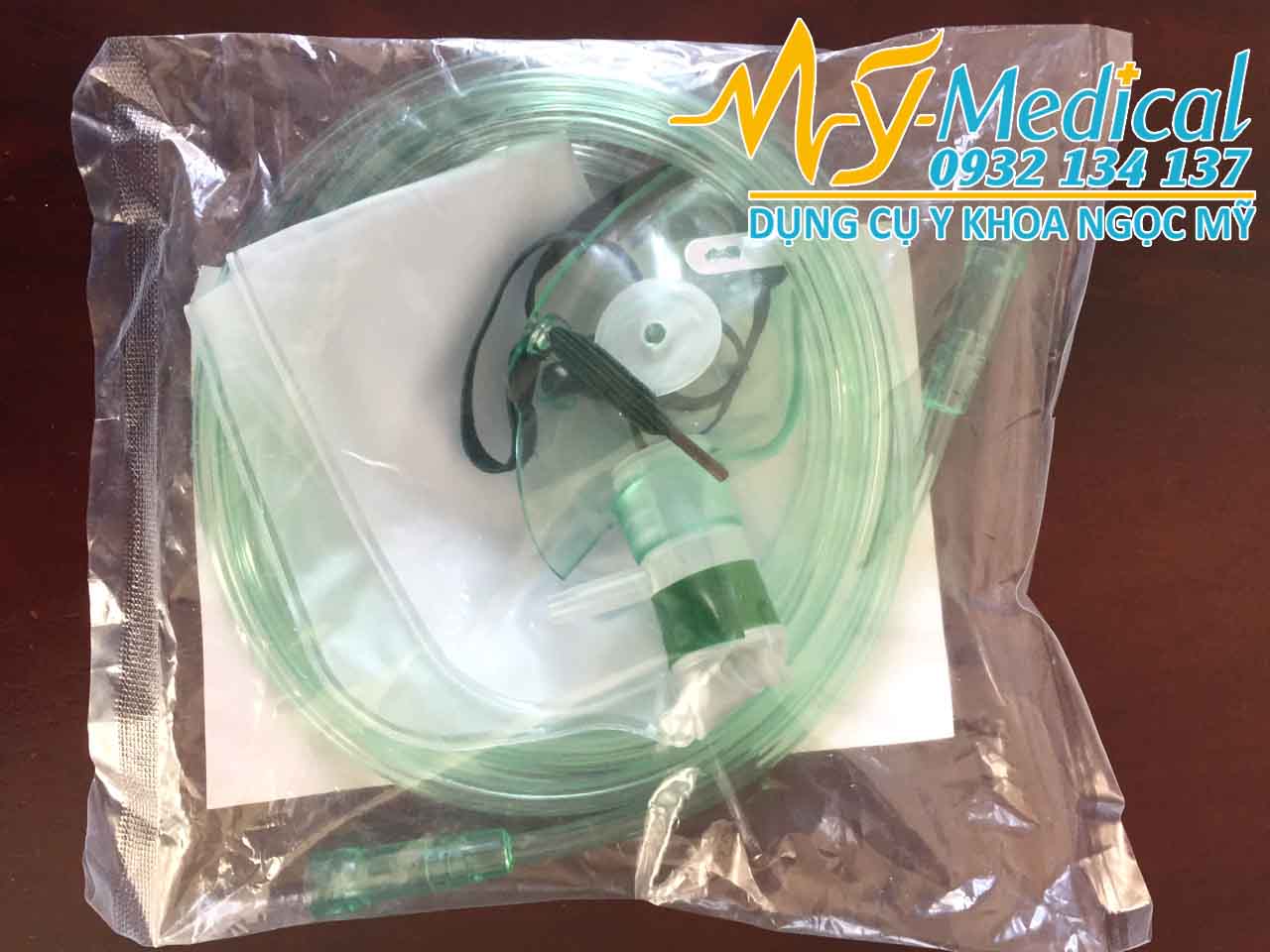 Mặt nạ oxy y tế có túi - Mặt nạ thở oxy có túi - Mask oxy có túi Greetmed