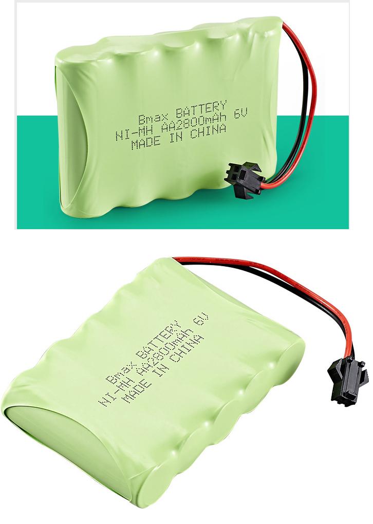 Pin xe mô hình 6v 2800mah cổng nối SM