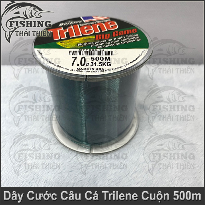 Dây Câu, Cước Câu Cá Trilene Big Game Siêu Bạo Lực Cuộn 500m Chuyên Dùng Câu Sông, Hồ Dịch Vụ Làm Thẻo Câu