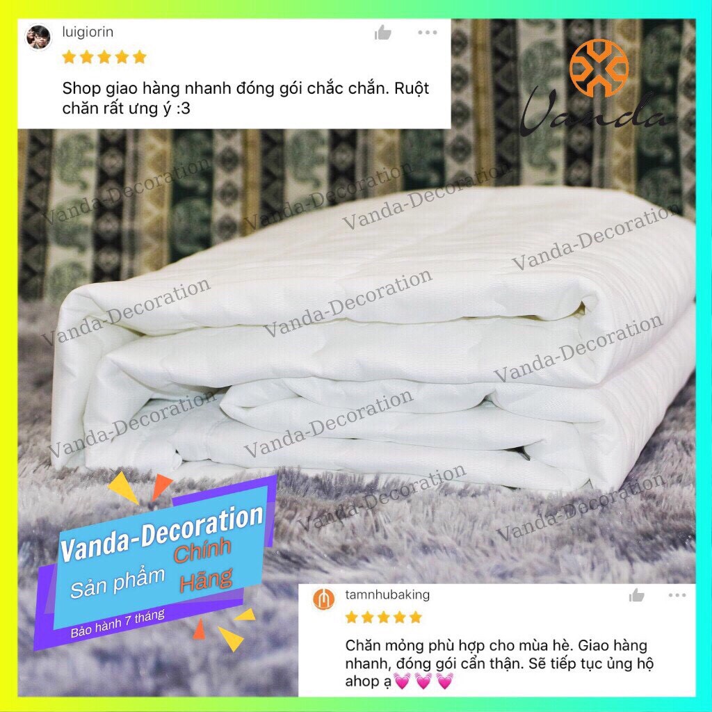 Ruột chăn hè bông tấm mỏng cao cấp Vanda 1,2kg