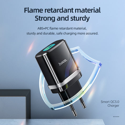 Củ Sạc Nhanh 3A HOCO C12Q DÒNG QC3.0/18W SẠC FULL IPHONE, IPAD, ANDROID