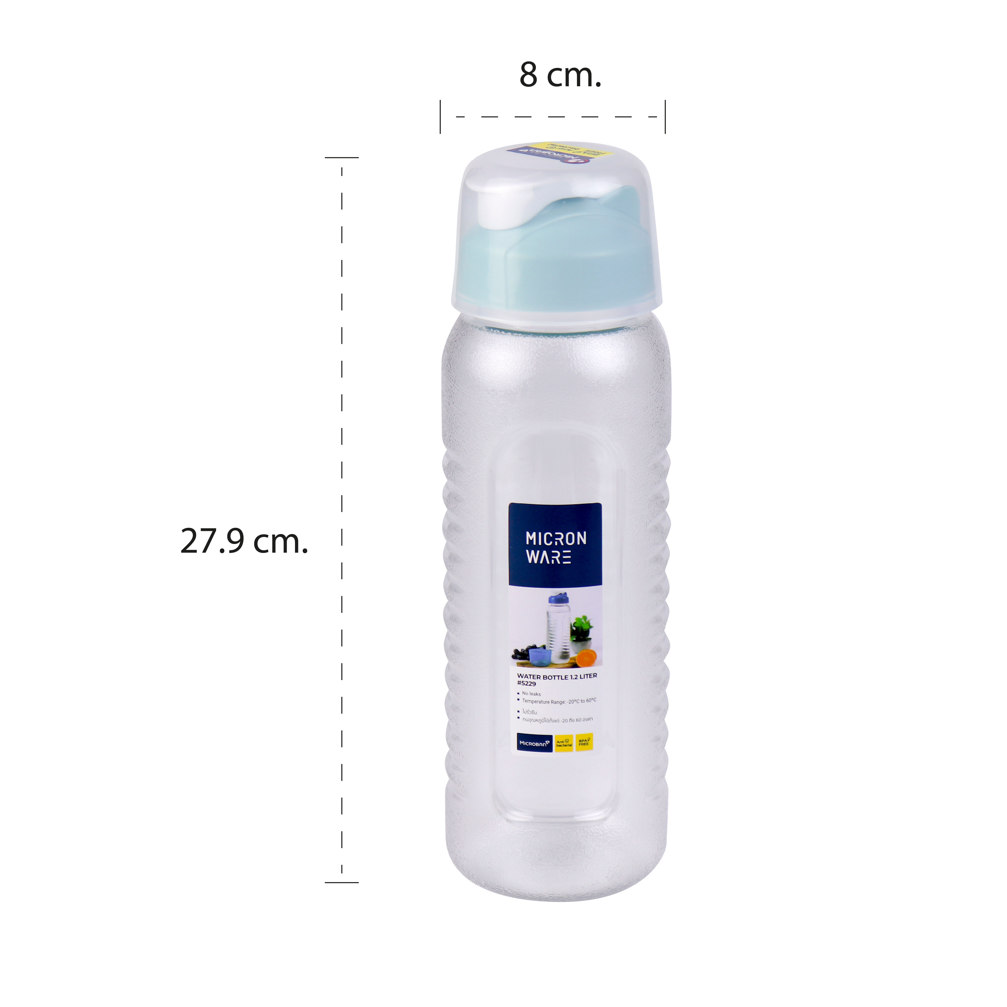 Bình nước nhựa 1,2L- 5229