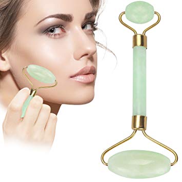2-Headed Jade Stone Facial Roller for Skin Rejuvenation