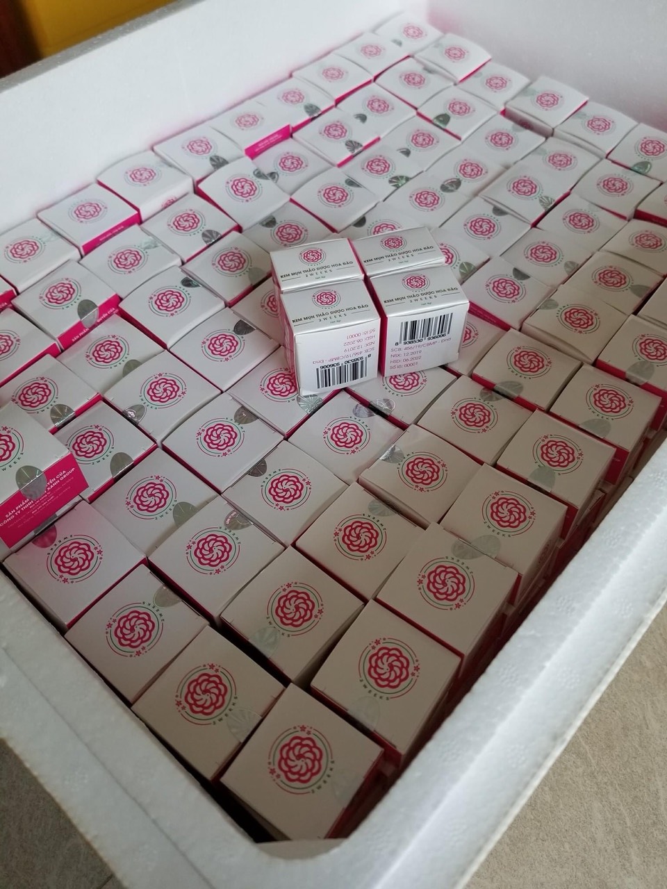 [HCM]Combo 10 hộp Kem Mụn Thảo Dược Hoa Đào 2 Weeks