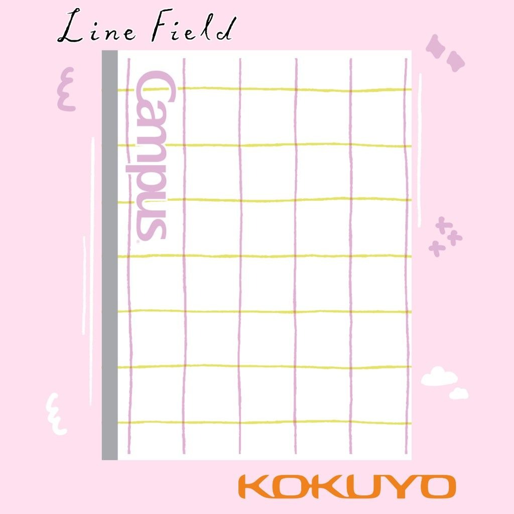 Vở campus line field - a5 4 ly ngang 200 trang đl 70g/m2
