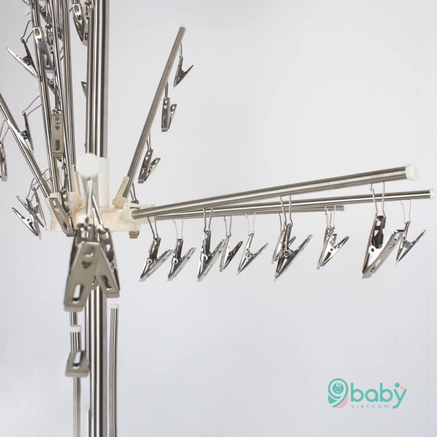 Cây phơi đồ đa năng inox loại 56 kẹp