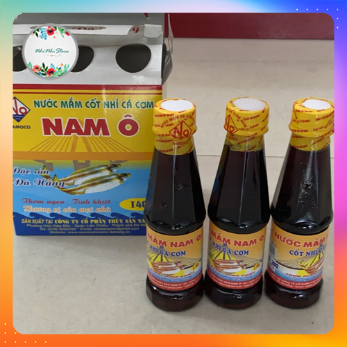 Combo 2 chai 250ml nước mắm cốt nhỉ cá cơm 40 độ đạm