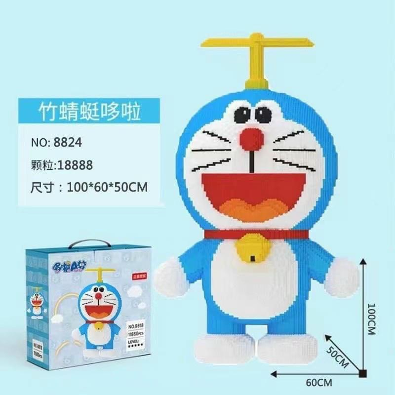 Siêu to 100cm đồ chơi lắp ráp mô hình doraemon doremon cỡ lớn 1m 100cm, le go 1m