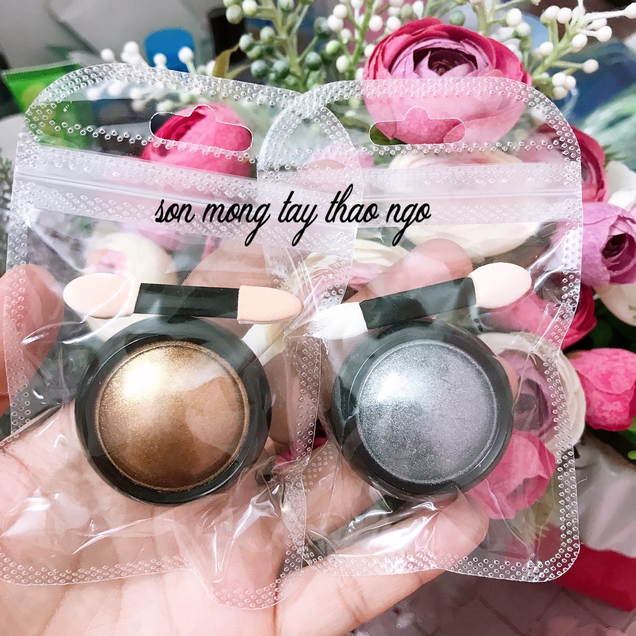Tráng gương vàng- bạc kèm cọ siêu đẹp