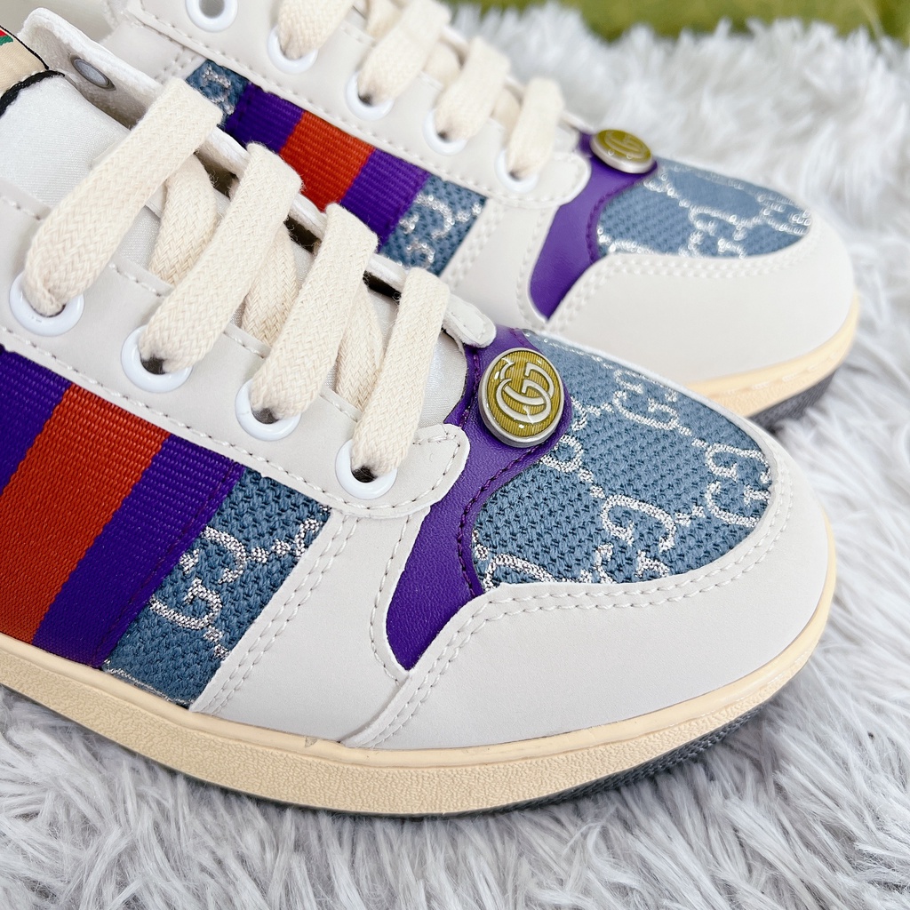(FREESHIP+ QUÀ TẶNG)Giày Sneaker  GUCCI ST TÍM BẢN XỊN   [FREESHIP+ẢNH THẬT]  [Full Box] D&P HÀNG SIÊU CẤP