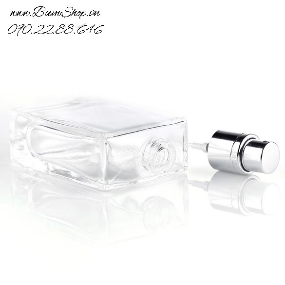 Chai chiết nước hoa 50ml trắng/đen cá tính