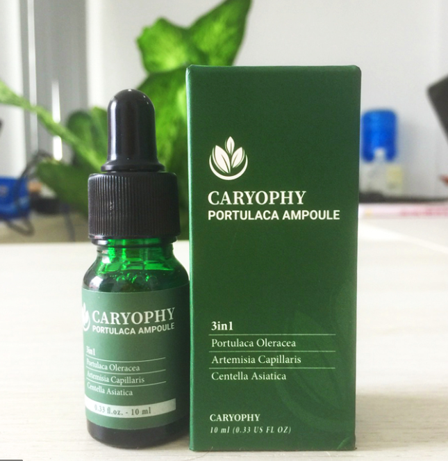 Tinh chất serum giảm mụn mờ thâm phục hồi da Caryophy Portulaca Ampoule 10ml Korea