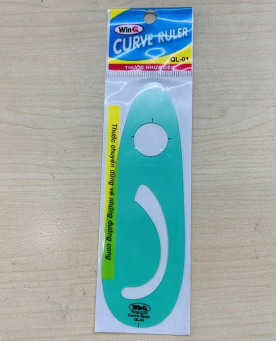 BỘ 2 Thước vẽ đường cong PARABOL 1 WINQ QL-01