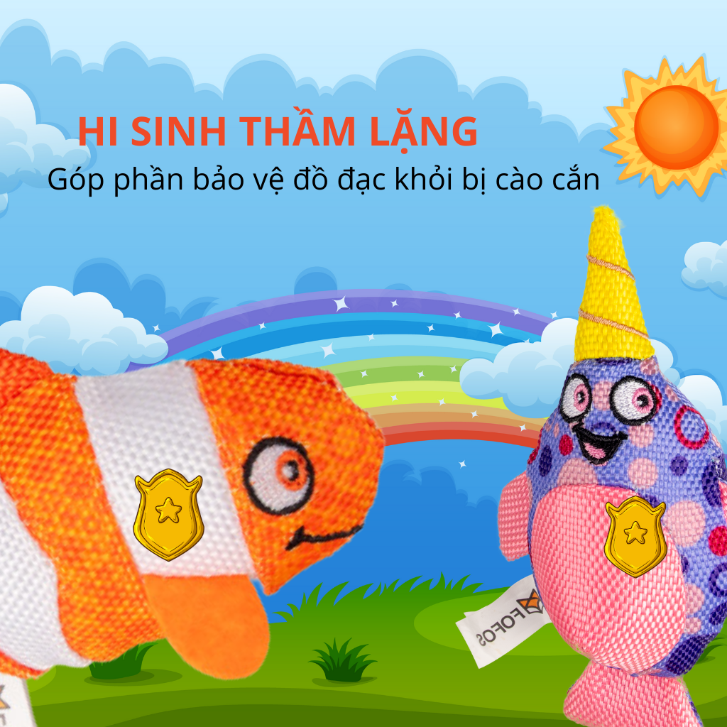 Đồ Chơi Cho Mèo Set 2 Cá Nemo Catnip FOFOS