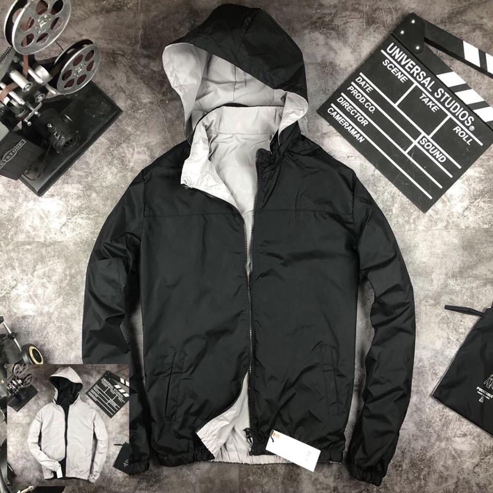 ÁO KHOÁC GIÓ NAM CÓ THỂ MẶC ĐƯỢC HAI MẶT CHỐNG NƯỚC CAO CẤP THỜI TRANG PE