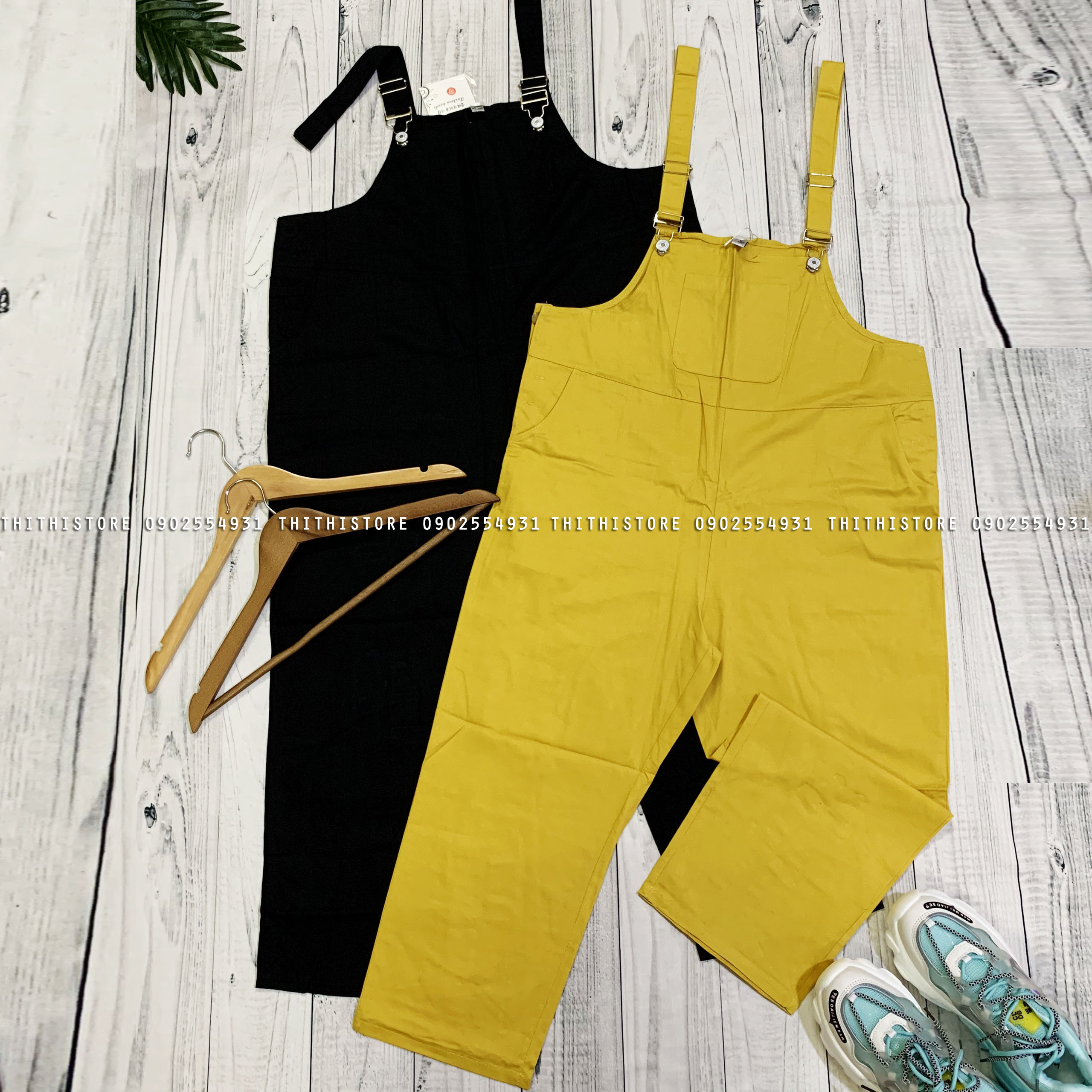 Quần yếm kaki nữ bigsize
