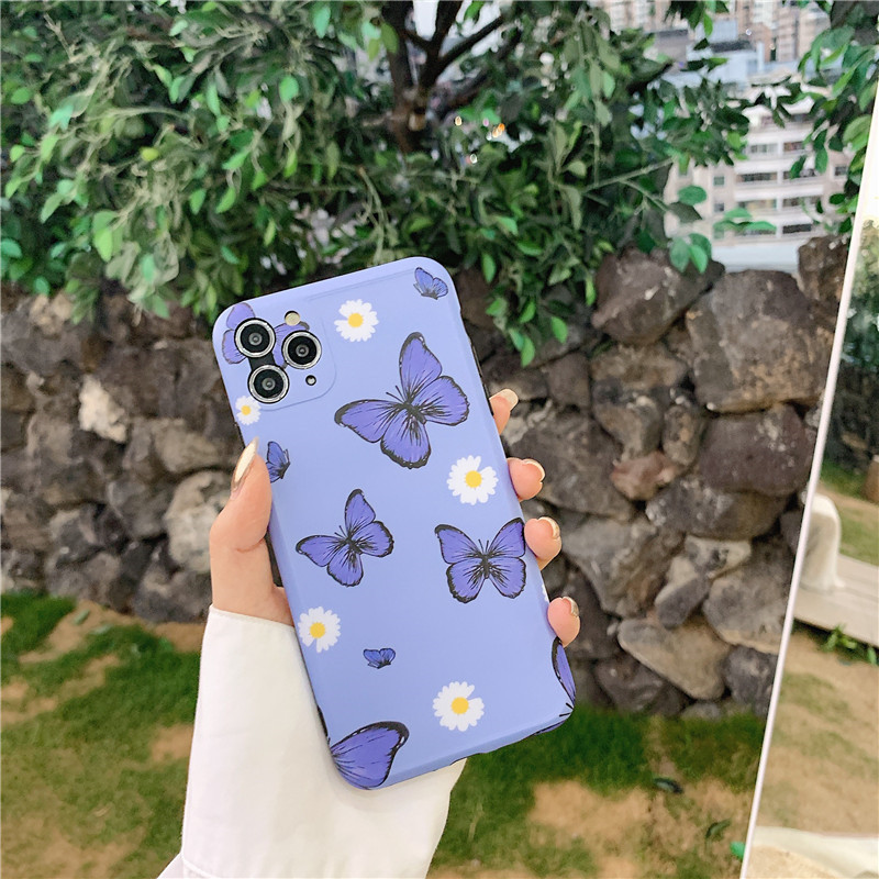 [HCM]Ốp iPhone Bướm Và Hoa iPhone 7/8/7Plus/8Plus/X/Xs Max/11/11 Pro/11 Pro Max - ốp iphone