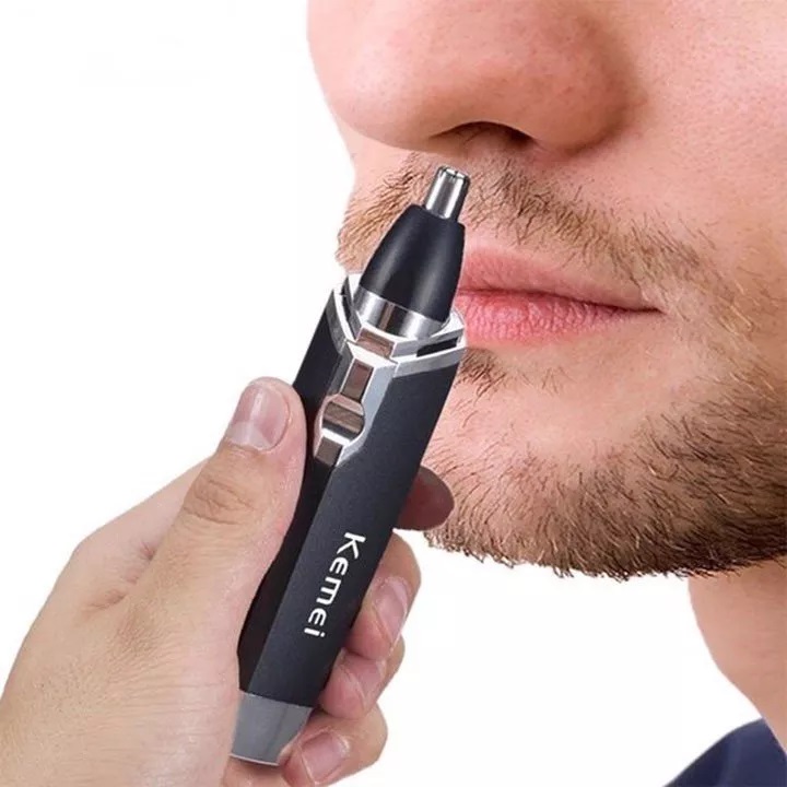 Máy Tỉa Lông Mũi Dùng Pin Kemei KM-6512 Tiện Lợi