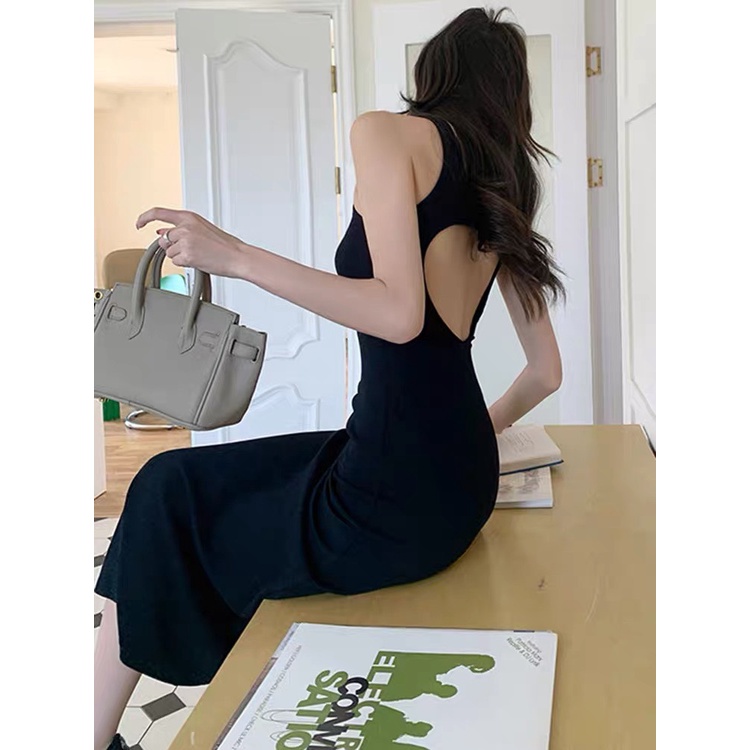 Đầm body dáng dài maxi khoét lưng - tharo clothing -