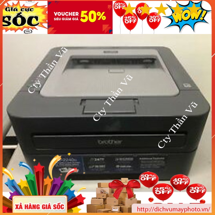 Brother HL-2240d laser printer with automatic 2-sided printing with full accessories, included with INECO warranty ink cartridge