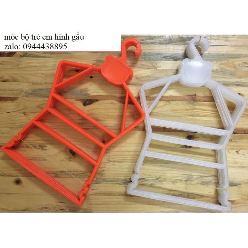 COMBO 10 MÓC BỘ TRẺ EM 3-6T - MÓC ÁO TRẺ EM