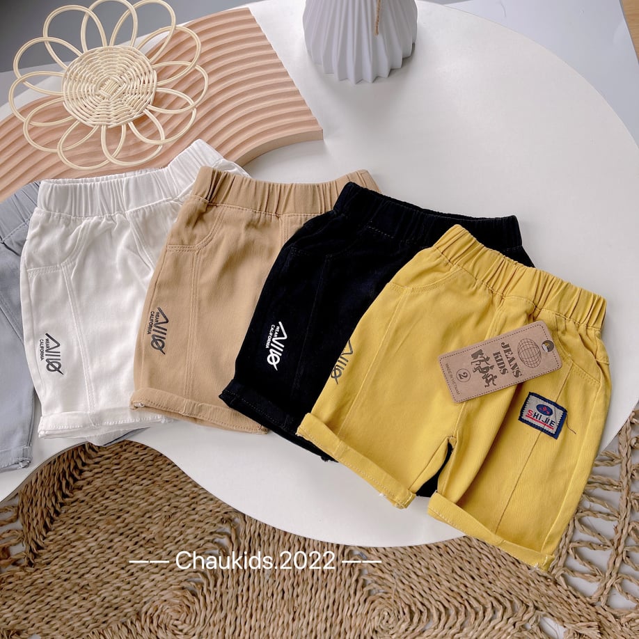 quần short kaki cho bé  trai 8-18kg