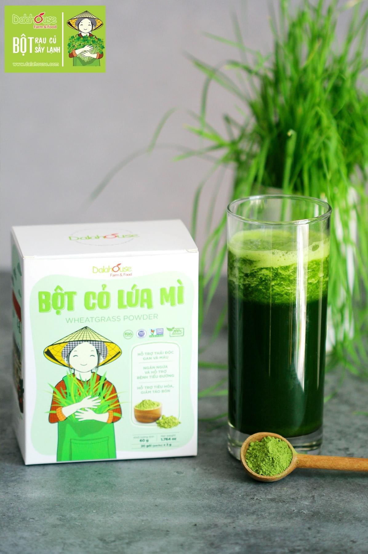 Bột cỏ lúa mì hữu cơ sấy lạnh Dalahouse (wheat grass powder)