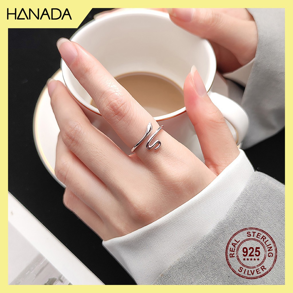 Nhẫn Bạc 925 Hanada Rắn 0708