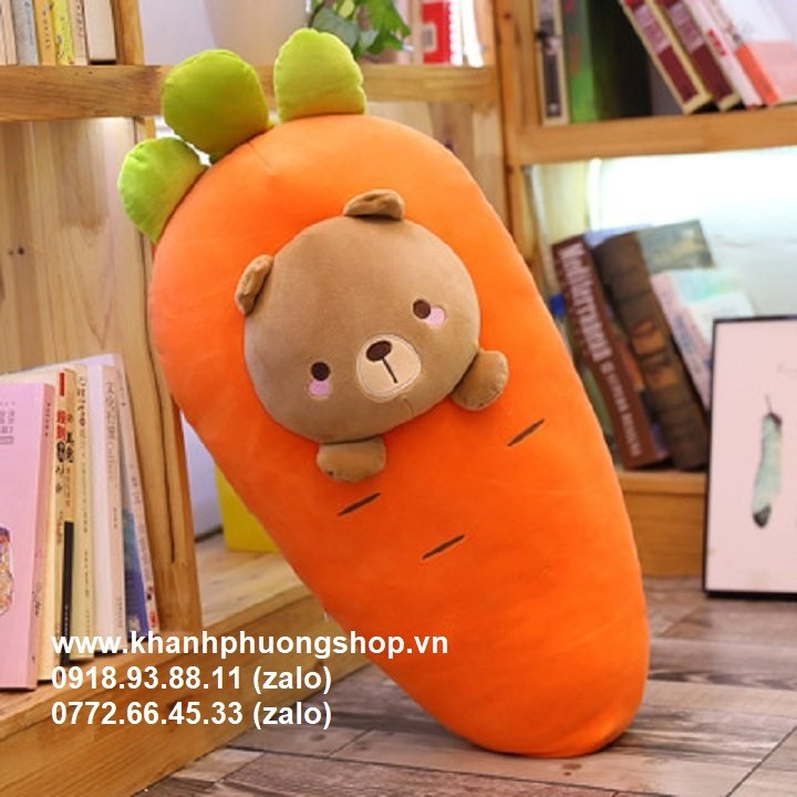 gối ôm cà rốt cho bé - gối ôm cà rốt