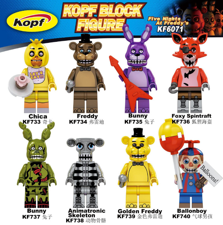Đồ chơi lắp ráp Minifigures nhân vật Five Nights at Freddy's KF6071