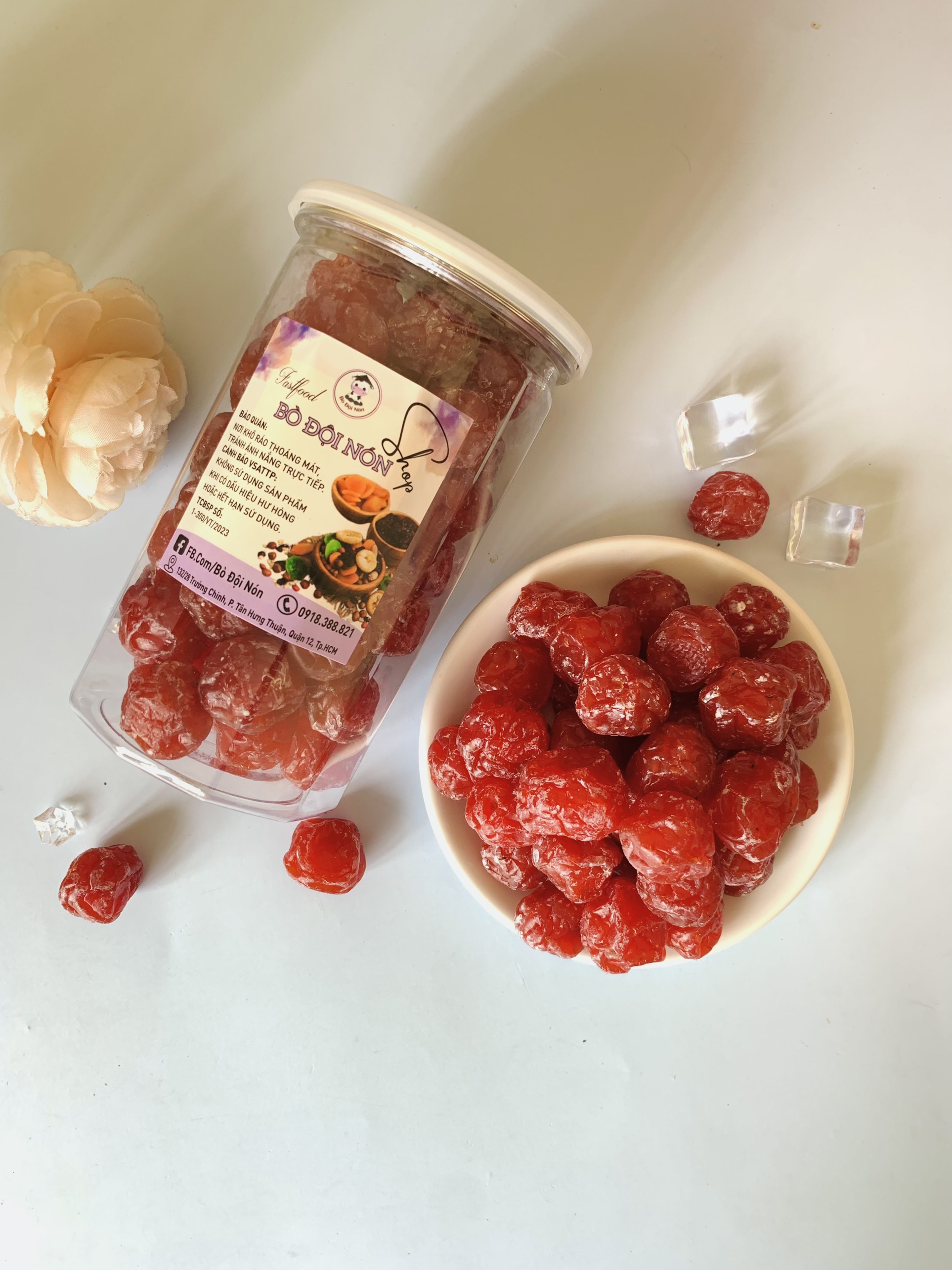 500g mứt mận đỏ Bò Đội Nón