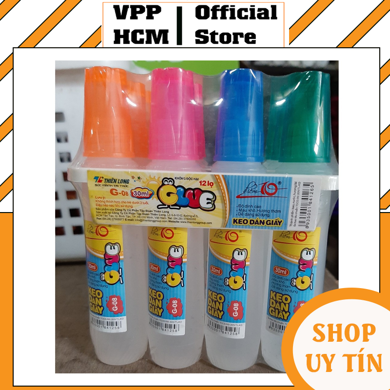 1 chai keo dán giấy thiên long g08 - 30ml