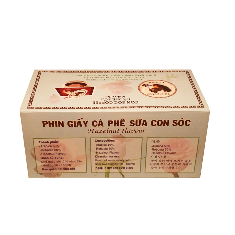 Cà phê Con Sóc Phin Lọc Sữa Đơn