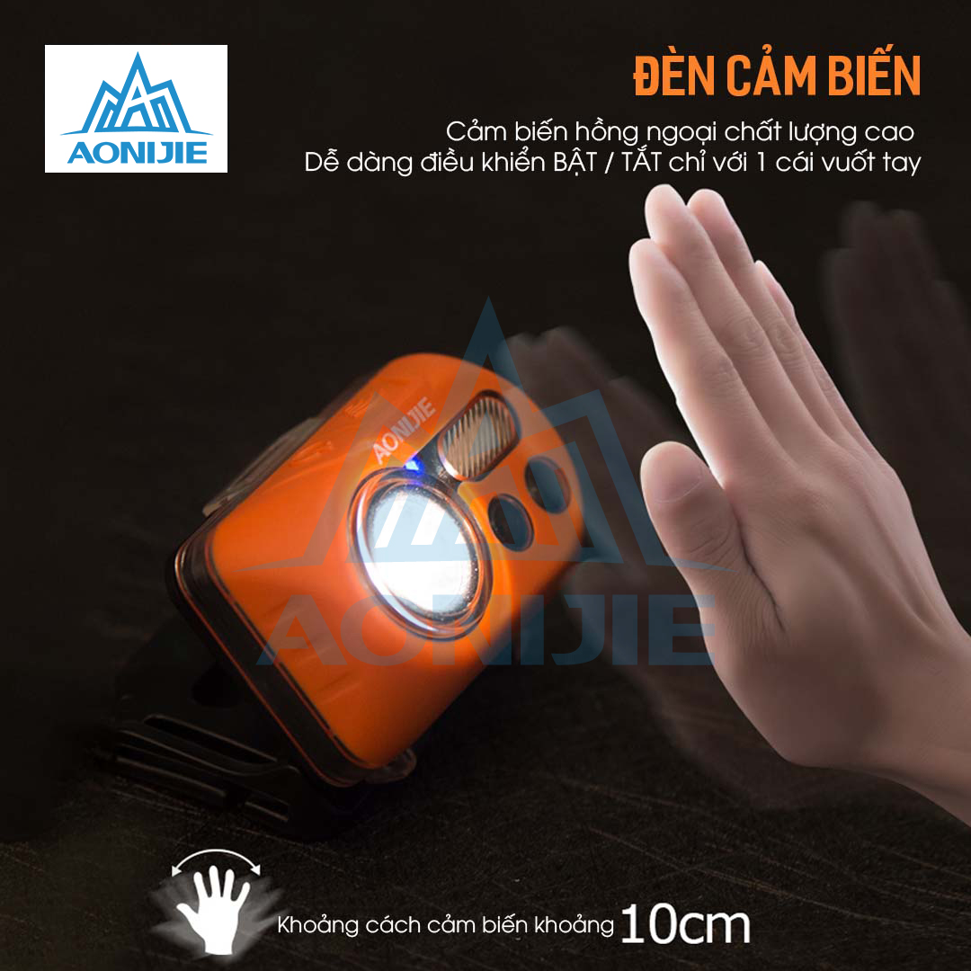 Đèn Đội Đầu Headlamp Aonijie E4031 - Dùng Pin AAA, Pin Sạc