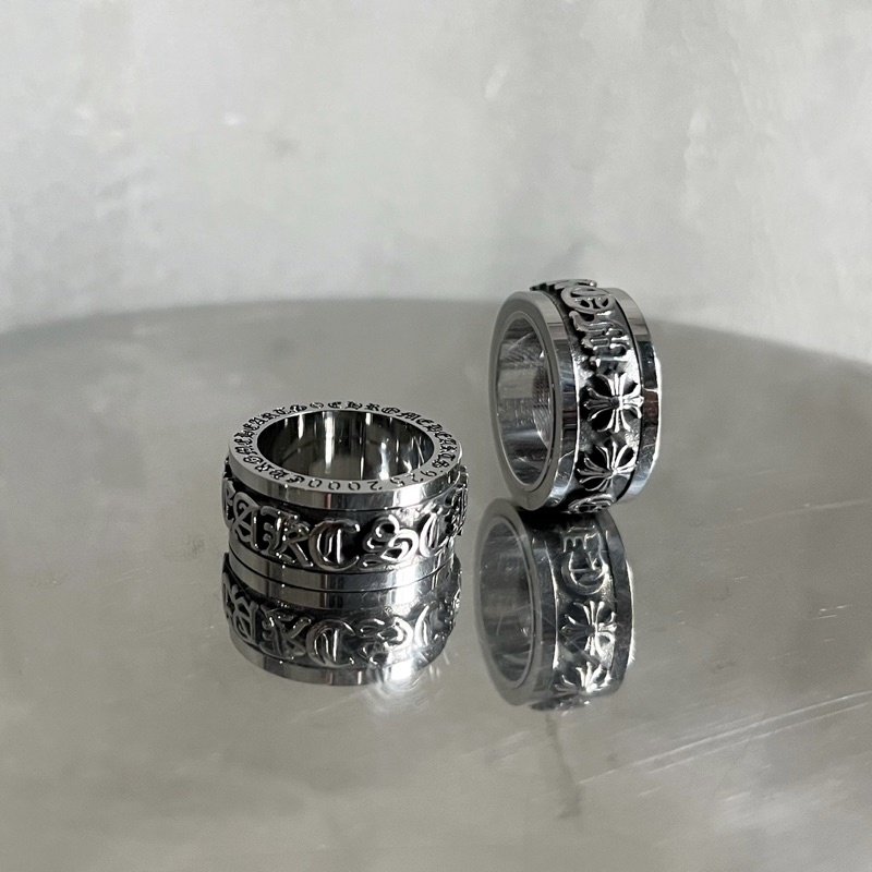 NHẪN CHROME HEART THÉP TITAN KHÔNG GỈ 2